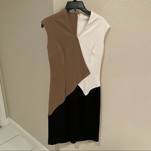 Calvin Klein color-block sheath dress